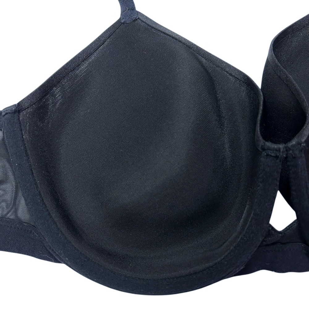 Soma Bra 38D Lightly Lined Perfect Coverage Black Full Coverage Partially Sheer - Picture 10 of 11
